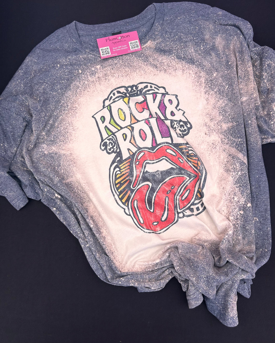 Rock N Roll Bleached Tee