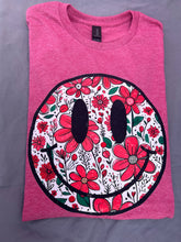 Load image into Gallery viewer, Floral Smiley Tee
